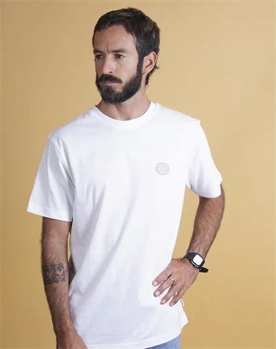 Elsk - Globe Brushed T-shirt - Optic White